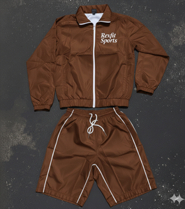 Ensemble survêtement Rexfit Sports personnalisé en nylon coupe-vent et pantalon de survêtement, vente en gros - Product Image 5