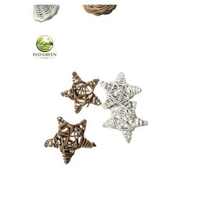 Décorations de Noël en rotin de qualité supérieure, ornements suspendus tissés à la main en matériau naturel pour la décoration de l'arbre de Noël - Product Image 3