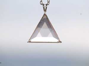 Colgante de estrella de David de cuarzo rosa, colgante de cristal plateado para sanación espiritual, delicada joya energética, regalo - Product Image 5