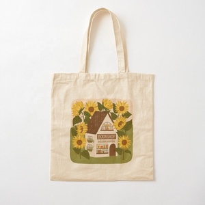 Bolsa de Tela de Lona de Algodón Reutilizable, Ecológica, Resistente, Multifuncional, Ligera, Moderna, Informal, para Uso Diario, Cosméticos y Compras - Product Image 2