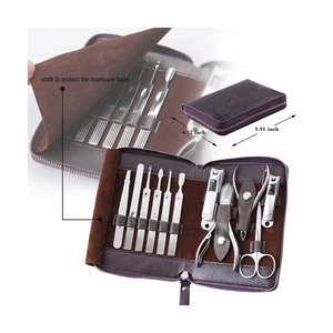 Professional Manicure Kits Portable Durable <b>Nail</b> Care Pedicure Tool Stainless Steel Nipper Clipper <b>Nail</b> <b>File</b> Cuticle Pusher - Product Image 3