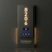 Plaque de porte d'hôtel personnalisée en aluminium avec clochettes « Ne pas déranger », idéale pour les auberges et les appartements