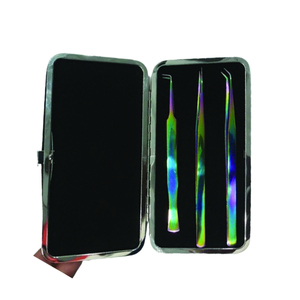 Pinzas de Aislamiento para Extensiones de Pestañas 3D/6D, Aplicación Individual de Pestañas, Pinzas Profesionales para Pestañas con Acabado Dorado y Punta Curva - Product Image 3