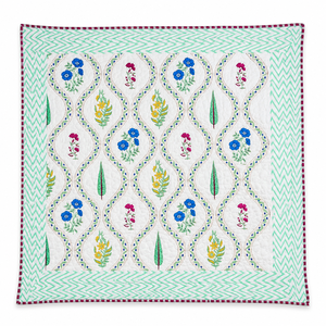 Indian Boho Floral Block Print 100% Cotton Comforter <b>Set</b> Multicolour <b>Hand</b> Block Printed Light Soft Wrinkle Free All Season Home - Product Image 2
