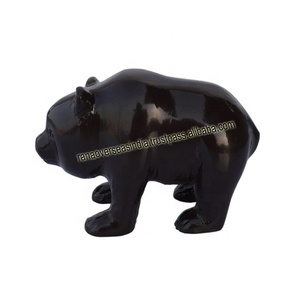 Statue d'ours en métal simple et créative Sculpture d'ours figurine d'armoire de salon décorations pour la maison ornements cadeaux - Product Image 1