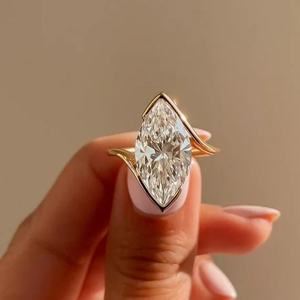 4CT Marquise Wholesale Lab Created Diamond D Color VVS Loose IGI Certificate For Solitaire Rings best price - Product Image 1