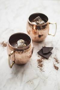 Hammered copper drink mug set woodland creek beverage <b>cups</b> <b>reusable</b> handcrafted cocktail mugs premium durable - Product Image 2