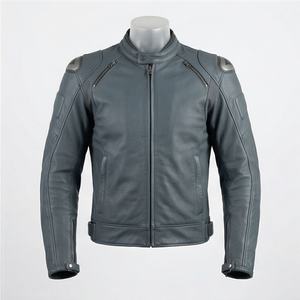 Chaqueta de Motociclista de Cuero Genuino para Hombre de la Mejor Calidad, Nueva Colección de Invierno, Chaquetas de Motocicleta con Protecciones Desmontables Personalizadas - Product Image 1