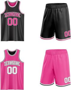 Uniforme de basket-ball personnalisé de haute qualité – Maillot et short d'équipe sublimés 100 % polyester - Product Image 1