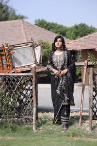 กางเกง kurti 3ชิ้นผ้าคู่รายละเอียดผ้า kurti ผ้าไหมแท้ผ้าไหม gorgette กับผ้าไหมไมโคร (เย็บอย่างเต็มที่) - Product Image 4