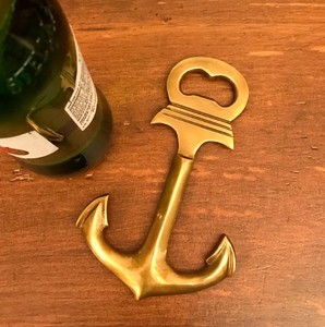 Abridor de Botellas de Metal con Forma de Ancla, Abridor de Cerveza de Latón, Decoración Náutica, Accesorios para Bar en Casa - Product Image 3