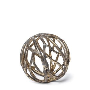 Geometric metal sculpture Interlocking round Sculpture for Modern Interior Design & Executive Office Accents - Product Image 6