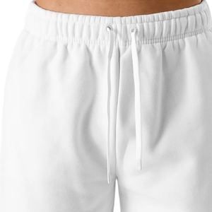 Pantalones Deportivos Unisex Blancos de Felpa, Mezcla de Algodón Grueso, Puños Elásticos, Pantalones Deportivos, Suministro al por Mayor Personalizado OEM - Product Image 6