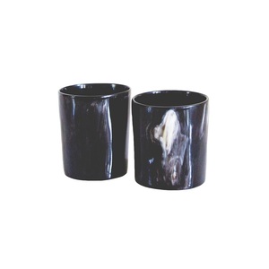 Vaso de cuerno pulido hecho a mano en Estados Unidos, tallado a mano, con diseño de animal religioso, tipo vaso de chupito vikingo, taza de regalo de boda - Product Image 3