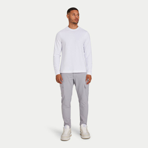Pantalones Deportivos Casuales Ligeros para Hombre, Lavados, de Pierna Recta, Poliéster/Algodón, de Secado Rápido, Transpirables, Precio Económico, OEM Personalizado - Product Image 3