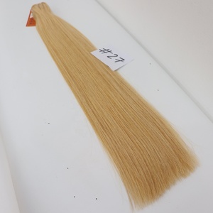 ขายส่งเวียดนามมนุษย์ผมผู้ขายผ้าผมมัดสีบลอนด์ #27 ต่อผมปรับแต่งความยาว 8-34 นิ้ว - Product Image 3