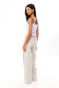 Débardeur à col en U et short de yoga en Spandex/Nylon, taille haute élastique, séchage rapide, coupe ajustée, tenue de sport et fitness - Product Image 2