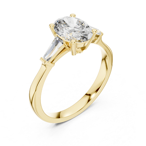 แหวนเพชรรูปไข่ทองคำ 14K สำหรับผู้หญิง 1.47 กะรัต ได้รับการรับรองจาก IGI |   ชุดลำลองสำหรับใส่ทุกวัน |   เพชรที่เพิ่งเพาะเลี้ยง - Product Image 6