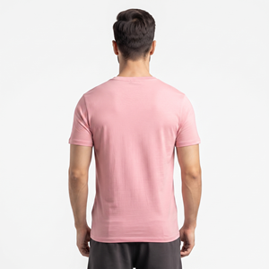Camiseta de Cuello en V de Algodón para Hombre, Lisa, con Logotipo Personalizado Bordado, de Alta Calidad - Product Image 3