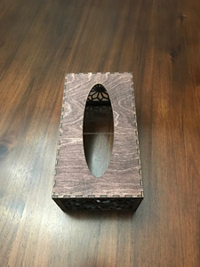 Caja de Madera Moderna para Pañuelos, Caja de Madera Maciza de Color Natural Personalizada, Caja de Madera Artesanal para Pañuelos - Product Image 6