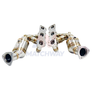 Collettore di Scarico MATCHWAY Auto 3 in 1 per Porsche <span class=keywords><strong>Boxster</strong></span>/Cayman 987/987.2 2008-2012, 100/200/300 celle, Acciaio Inox 304, Saldatura TIG 100% - Product Image 3