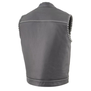Chaleco de Cuero Personalizado para Hombre 2026, Estilo Casual Otoñal con Botones, de Alta Calidad, Transpirable, Resistente al Viento e Impermeable - Product Image 2