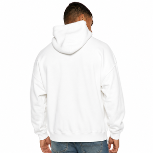 Sweat-shirt à capuche unisexe vert olive, coupe classique, en molleton de coton, pull décontracté avec poche avant, vêtement d'hiver, fermeture éclair brodée - Product Image 3