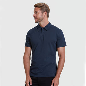 Polo en bambou brodé, fabriqué avec des tissus en viscose de bambou durables pour la personnalisation de marques privées - Product Image 1