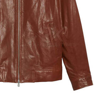 Chaqueta de cuero para hombre de alta calidad, chaqueta de cuero con logotipo personalizado, ropa de moda, chaqueta de cuero para hombre - Product Image 5