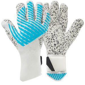 Guantes de Portero de Fútbol Personalizables de la Gama Profesional 2020 de MADNI LEATHER INDUSTRIES, Material de Malla Popcorn, Cierre de Gancho y Bucle - Product Image 4