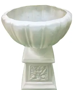 Vaso de flores de fibra de vidro, vaso de flores em fibra de vidro/barco/vaso de resina para decoração de casa hotel vaso de flores para casamento