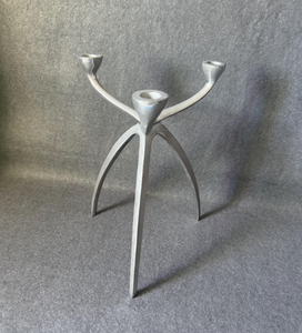 Silver Metal <b>Tapered</b> <b>Candle</b> Holders for Home Office Hotel Living Room & Festival Decoration Dining Table Decor - Product Image 5