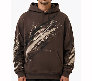 Sudadera con Capucha de Diseñador, Estilo Holgado, Ropa Urbana, Sudadera Informal para Hombre, Uso Diario - Product Image 1