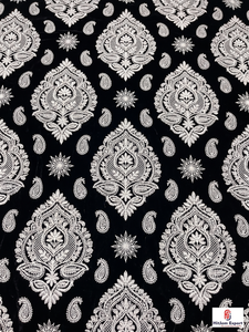 Tela de Lino y Algodón Ligera Personalizada, Bordada, Suave, Transpirable, Soluble en Agua, Absorbente de Humedad, para Vestidos y Bolsos de Moda - Product Image 1
