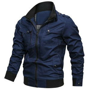 Chaqueta Bomber para hombre, cazadora informal para exteriores, cálida, a prueba de viento, para invierno - Product Image 1