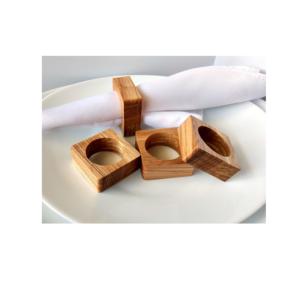 New Arrival Wooden Napkin Rings For Weddings Dinner <b>Festive</b> Occasion Customized Stylish Napkin Loops For Table <b>Top</b> Accessories - Product Image 3