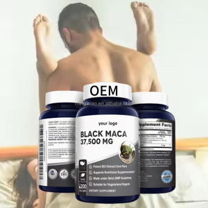 Kapsul bubuk akar Maca hitam, Formula untuk meningkatkan vitalitas dan Stamina pria, digunakan untuk mengobati skema ereksi. - Product Image 1