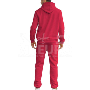 Survêtement décontracté d'hiver pour homme, à capuche, uni, léger, de haute qualité, fabrication OEM/ODM directe d'usine, confortable, deux pièces, actif - Product Image 3