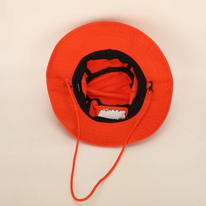 Chapeau de soleil de plage d'été personnalisé avec logo, haute qualité, large bord, style bob avec cordon, vente en gros - Product Image 4