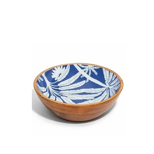 Nouvel Arrivage – Bol de Service en Bois d'Acacia avec Finition Émaillée, Décoratif, Sûr pour les Aliments, pour Fruits, Salades et Snacks, Style Rustique et Naturel - Product Image 6