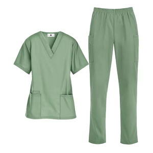 Custom Logo Medical Scrub Uniform for Hospital Nurse <b>Doctor</b> Comfortable Breathable Nursing Scrubs <b>Set</b> for Medical Staff - Product Image 5