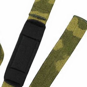 Sangles de musculation en cuir et polyester camouflage, haute élasticité, réglables, pour entraînement et tractions - Product Image 3