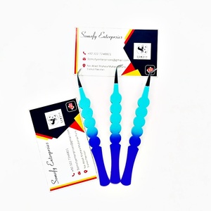 แหนบต่อขนตา Somofy Enterprises สแตนเลสสตีล ปลายเรียบ จับถนัดมือ ขนาด 10 มม. เครื่องมือความแม่นยำสูง ด้ามจับสีน้ำเงิน รับทำโลโก้ตามสั่ง - Product Image 4