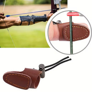 Protector de Pulgar Ajustable de Cuero para Tiro con Arco, para Arco Recurvo, Arco Largo y Arco Tradicional, para Jugadores de Arquería al Aire Libre - Product Image 4