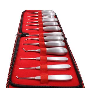 Kit de 13 instruments dentaires : Élévateur dentaire manuel en acier inoxydable pour adulte, à manche hexagonal courbé, pour la racine du dentaire, par Grip Surgical - Product Image 5