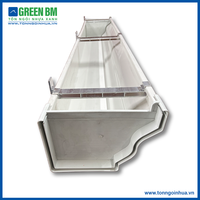 Gouttière en PVC de bon prix pour la vente en gros d'un design moderne Surface ondulée imperméable Approvisionnement d'usine du Vietnam OEM ODM durable