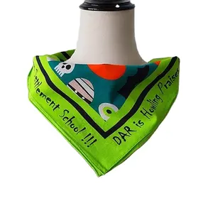 Foulard bandans personnalisé foulard imprimé numérique couleurs conceptions de mode imprimer bandana tête foulards pour les cheveux pour les femmes