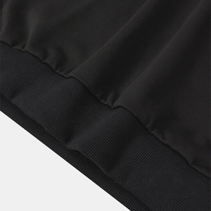 Sweat à capuche homme tendance bicolore avec blocs de couleur, couleur kaki contrastante, style streetwear décontracté, idéal pour l'automne, vente chaude - Product Image 4