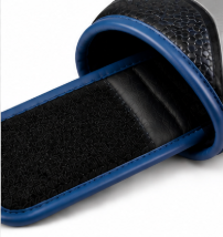 Gants d'entraînement sans doigts bleu-noir avec paume rembourrée, poignets ajustables, en PU, imperméables et respirants pour les arts martiaux - Product Image 4