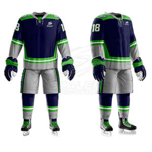 Nouvel uniforme de hockey sur glace adapté aux joueurs hommes et jeunes, conçu à partir de tissus de haute qualité pour un confort optimal - Product Image 3